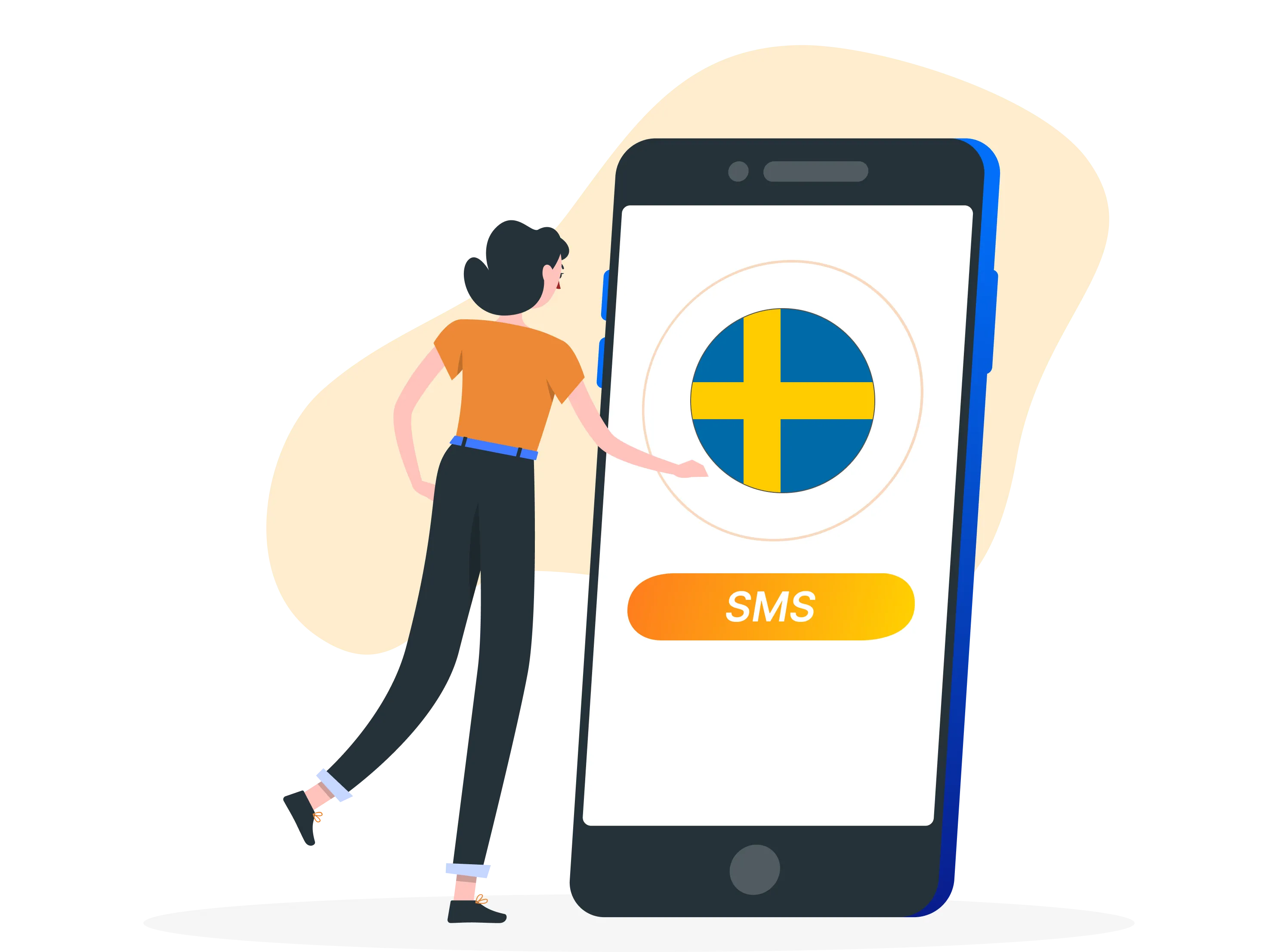 Sweden phone number to receive SMS online