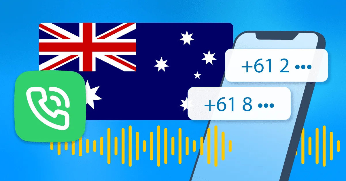 Mobile Australian virtual number for SMS